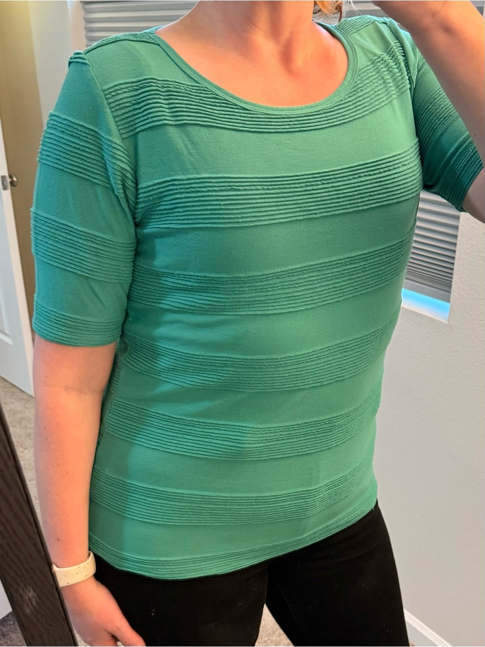 GUC Emerald Green Textured Top